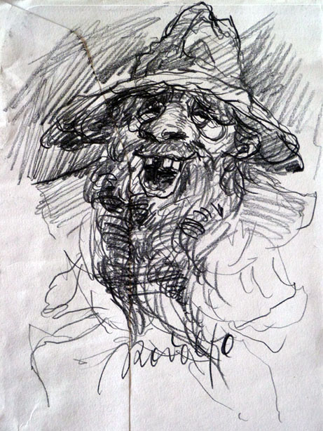 Skizzenblatt Rumpelstilz