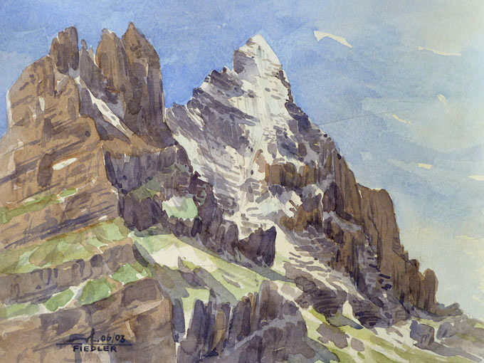 Eiger vom Pfingstegg gesehen